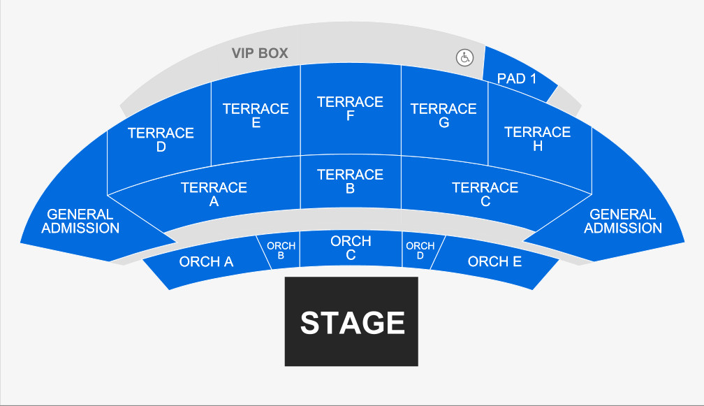 McGrath Amphitheatre Seating Chart